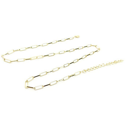Mini Paper Clip Link Chain Double Wrap Bracelet