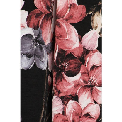 Woven Floral Wrap Midi Dress