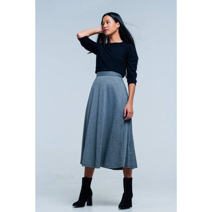 Black Fine Knit Sweater 3/4 Sleeve