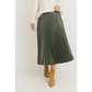 Pleated Midi Skirt