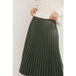 Pleated Midi Skirt