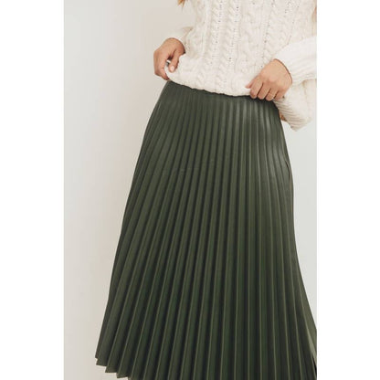 Pleated Midi Skirt