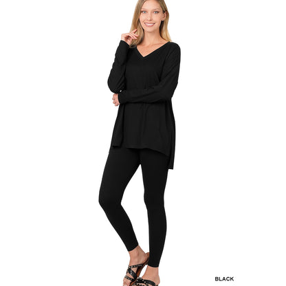 Brushed Microfiber Loungewear Set