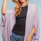 Lilac Open Front Cardigan
